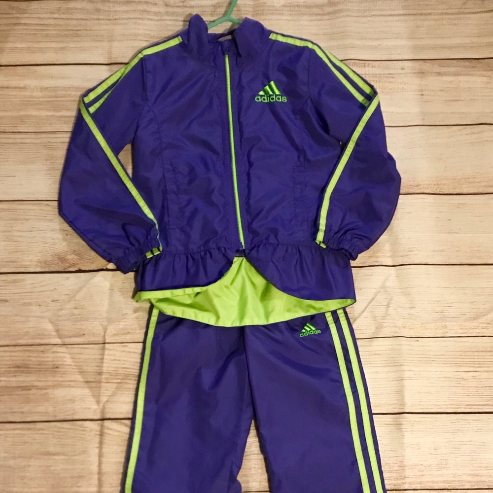 Adidas Track Suit. Purple. Soccer. Jacket and pant